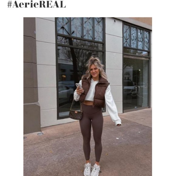 Medium Aerie NEW Real Me High Waisted 7/8 Legging OFFLINE - Picture 2 of 11